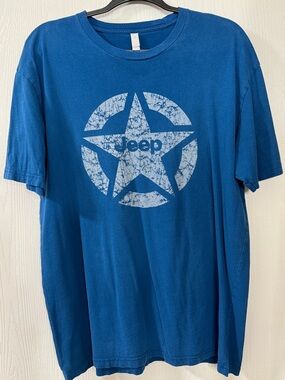 Jeep Men's Royal Blue Star Graphic Short-Sleeve Tee
